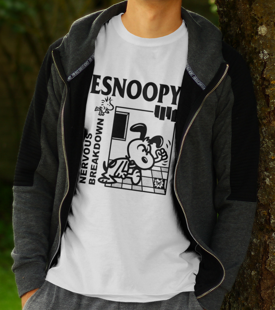 ESNOOPY Nervous Breakdown Comic T-Shirt