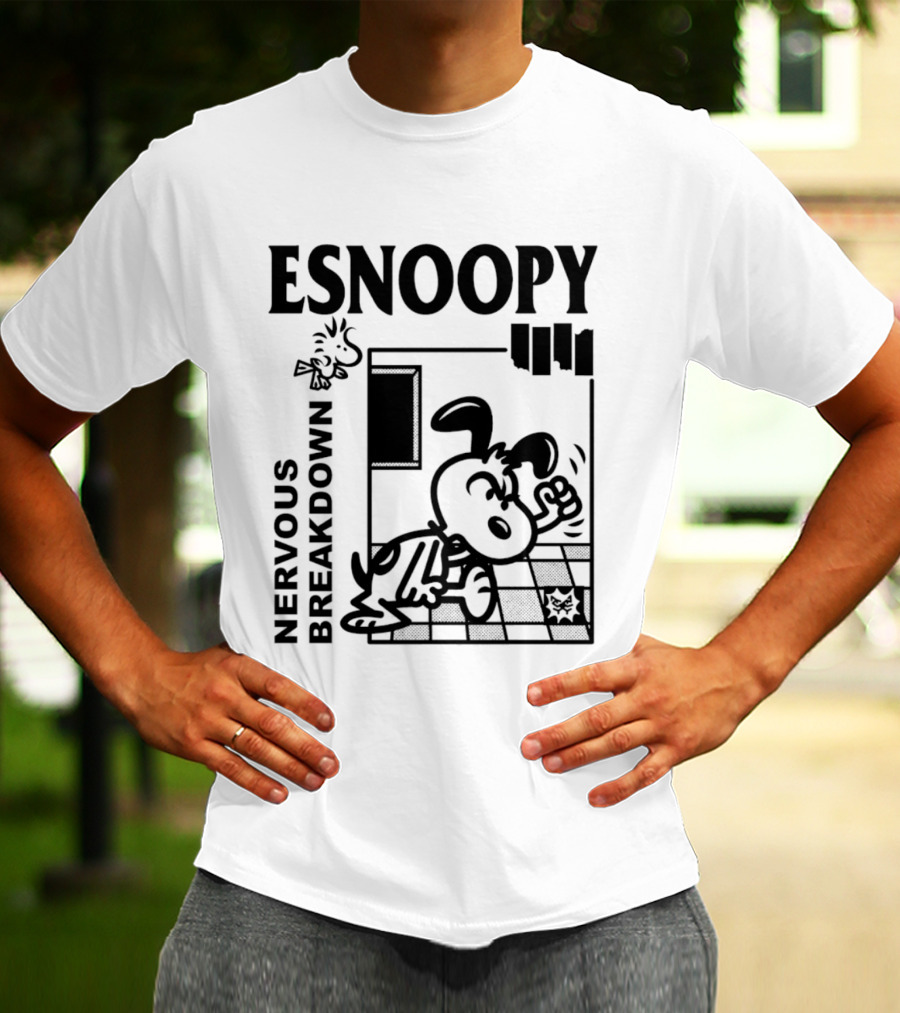 ESNOOPY Nervous Breakdown Comic T-Shirt