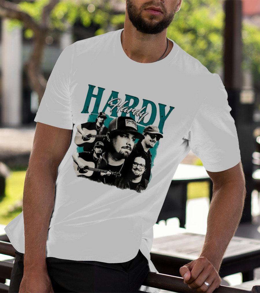 Hardy Country Music Singer Montage Collage T-Shirt