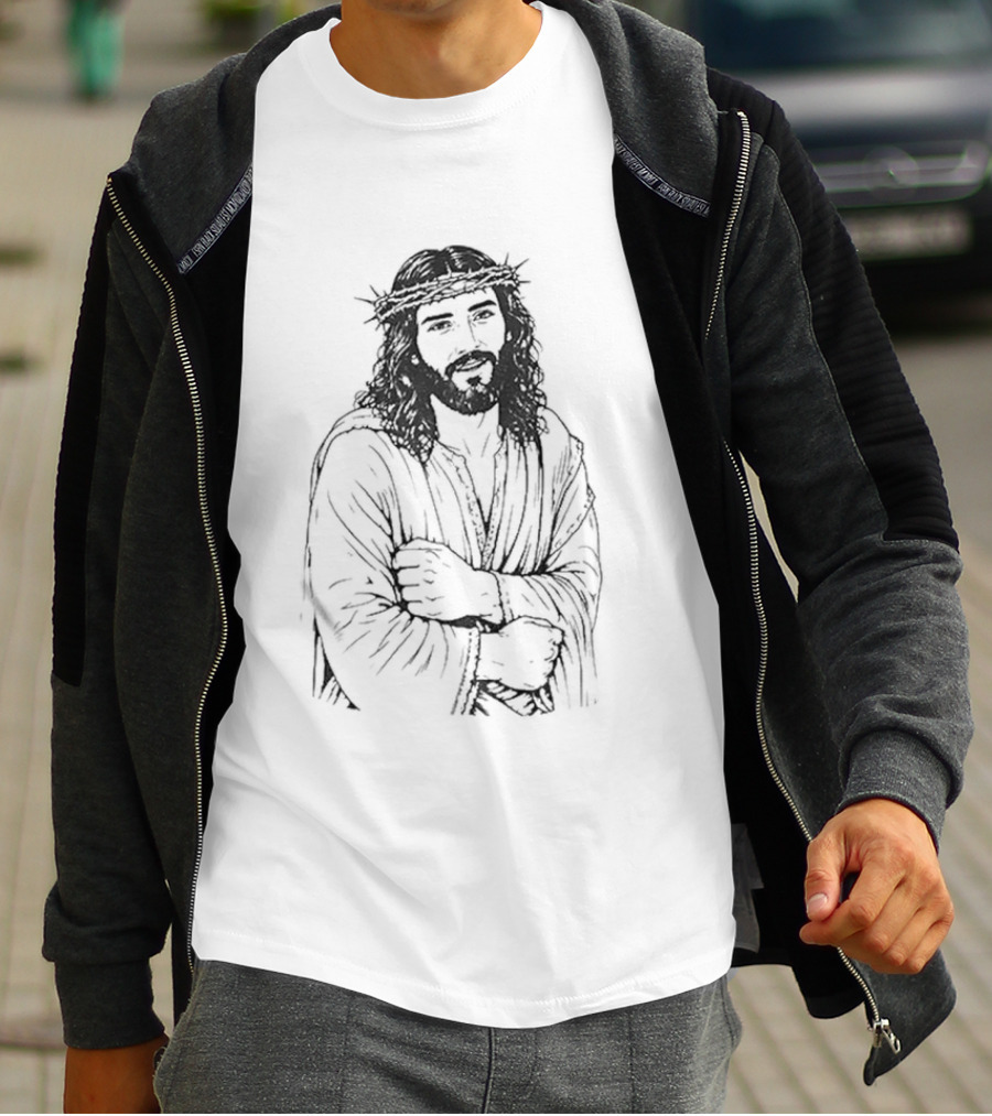 Jesus UFC Dustin Poirier Meme Sketch T-Shirt