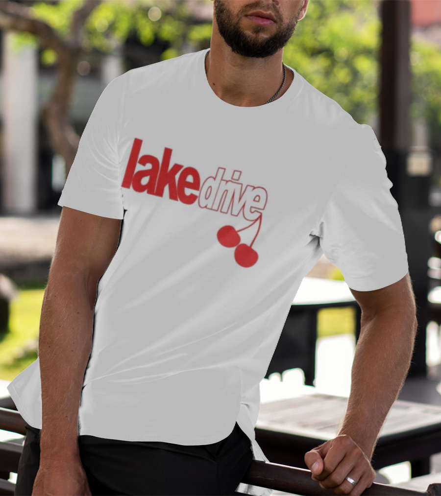 Lake Drive Cherry Ringer Retro Style Vibes T-Shirt
