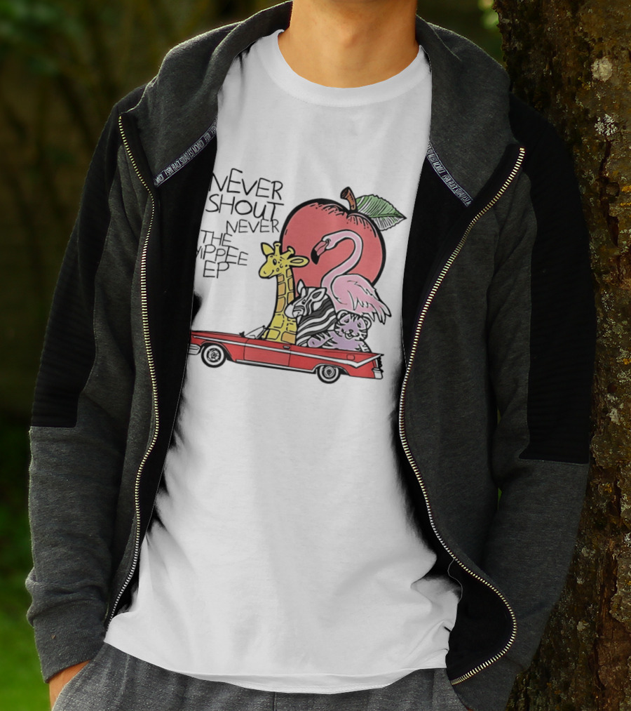 Never Shout Never The Yippee EP Flamingo Giraffe Panda Christofer Drew T-Shirt