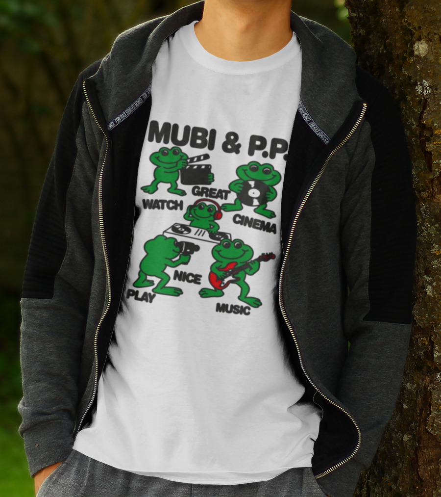 Mubi & P.P. Great Cinema Play Nice Music T-Shirt