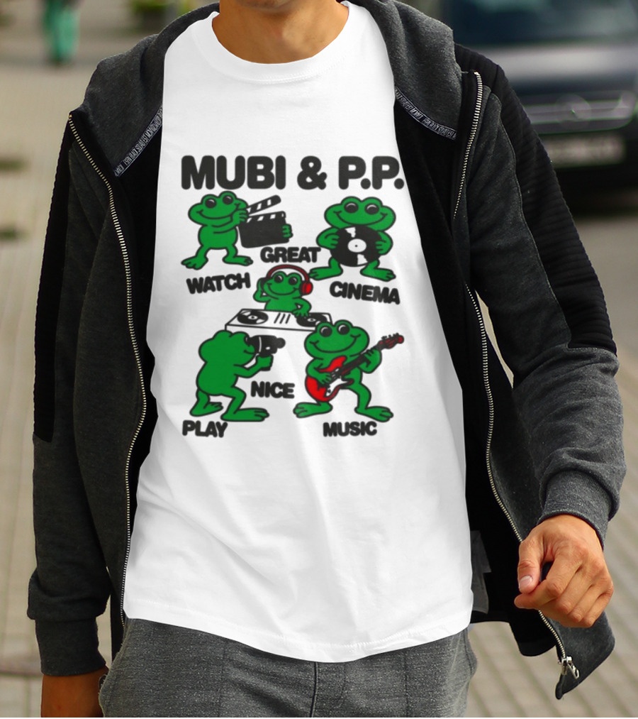 Mubi & P.P. Great Cinema Play Nice Music T-Shirt