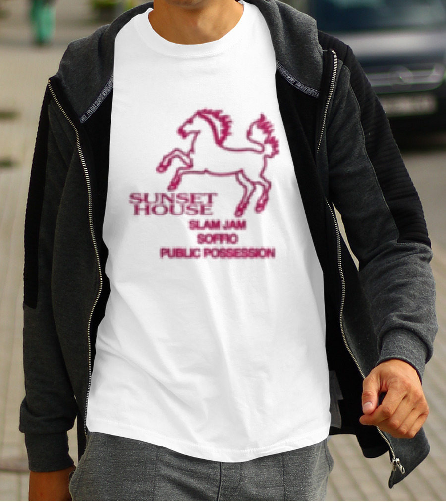 Public Possession Store Slam Jam Soffio Sunset House T-Shirt
