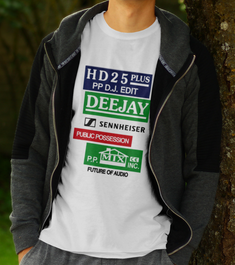 HD25 Plus PP DJ Edit Deejay Sennheiser Future Of Audio T-Shirt
