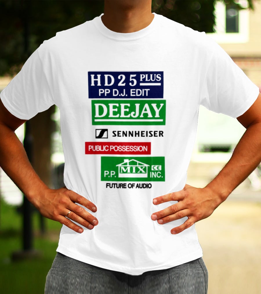 HD25 Plus PP DJ Edit Deejay Sennheiser Future Of Audio T-Shirt