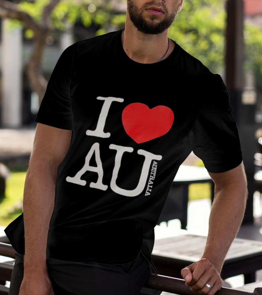 I Love AU Heart Australia Souvenir T-Shirt