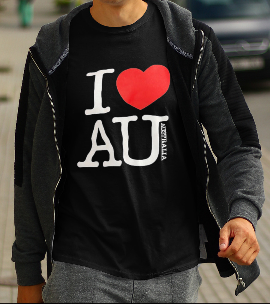 I Love AU Heart Australia Souvenir T-Shirt