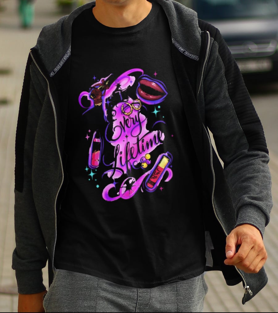 In Every Lifetime Hustle Lip Glo Airbrush T-Shirt