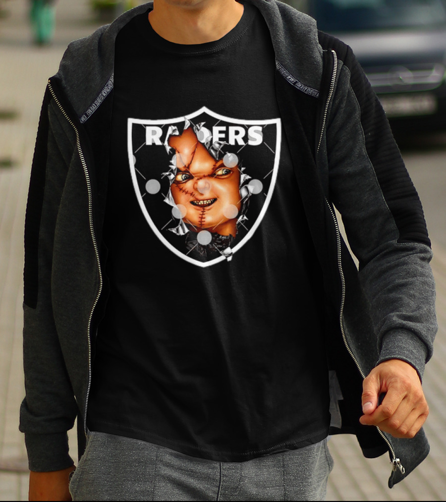 Chucky Doll Raiders Horror Las Vegas NFL T-Shirt