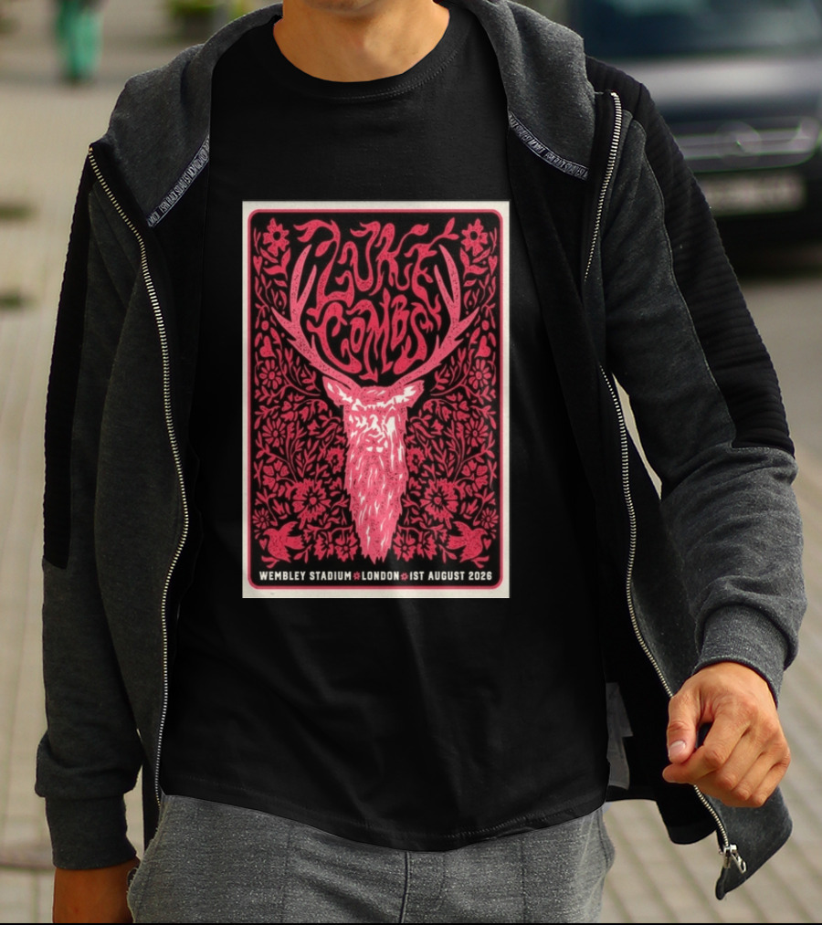 Luke Combs Wembley Stadium London 1st August 2026 Floral Antler T-Shirt