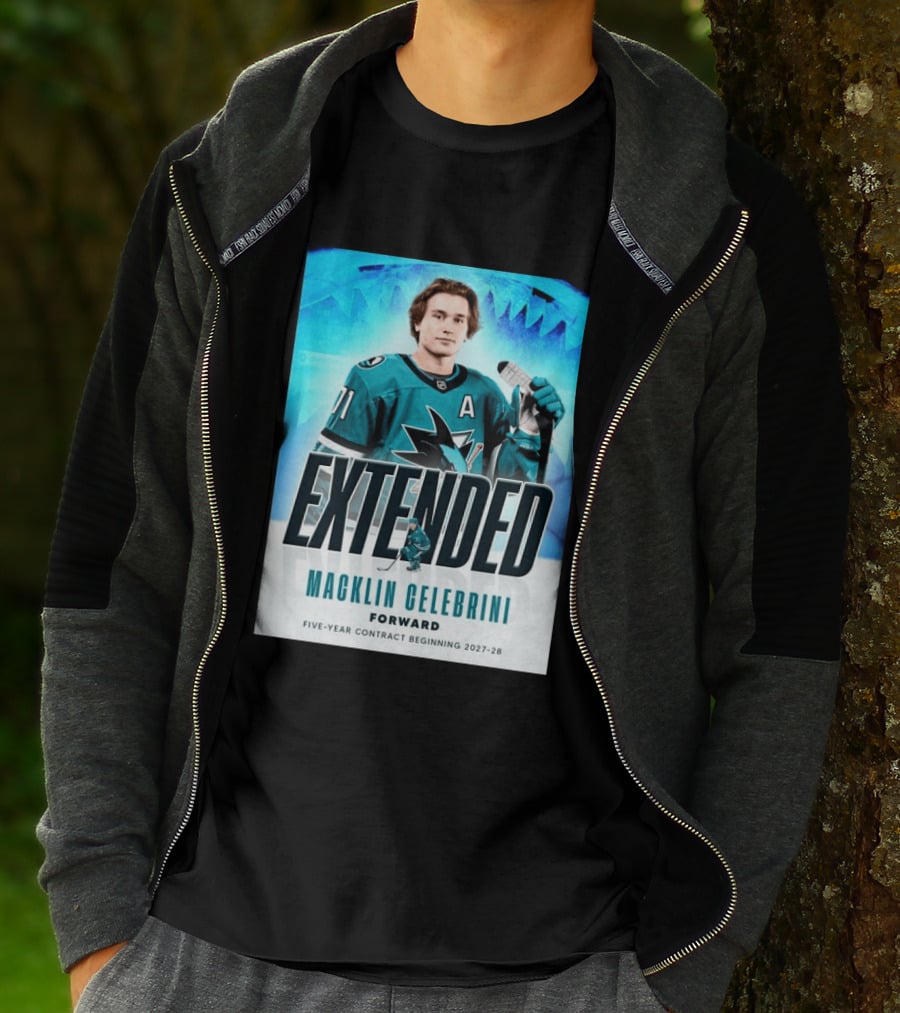 Extended Macklin Celebrini Forward Five Year Contract Beginning 2027 28 T-Shirt