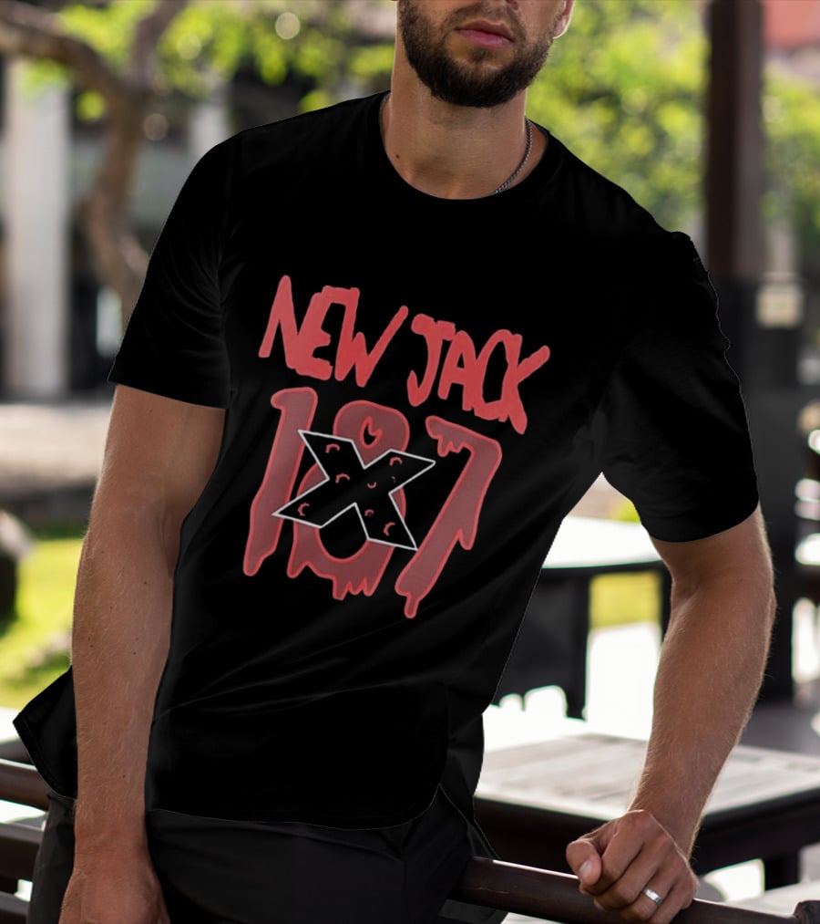 New Jack 187 X Graphic Red Drip T-Shirt