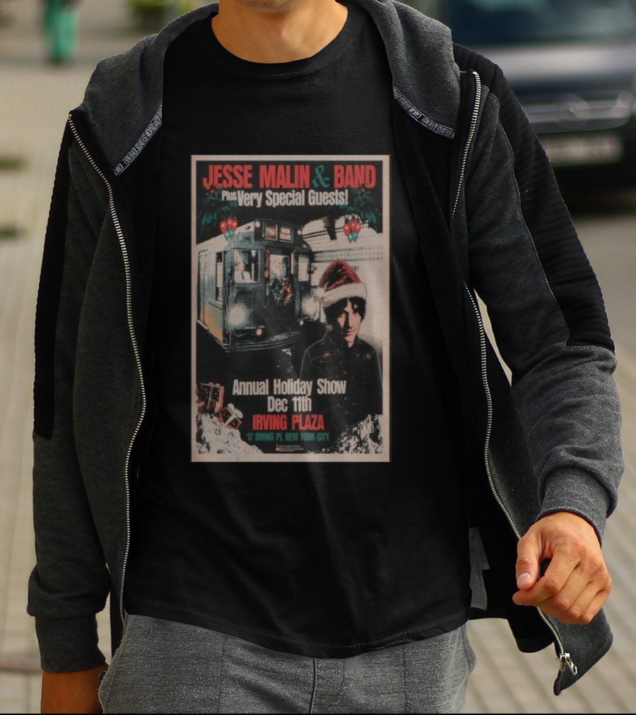 Jesse Malin & Band Special Guests Annual Holiday Show Dec 11th Irving Plaza New York City T-Shirt