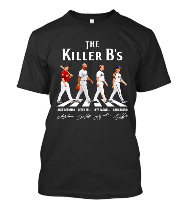 The Killer B's Lance Berkman Derek Bell Jeff Bagwell Craig Biggio Houston Astros Legends T-Shirt