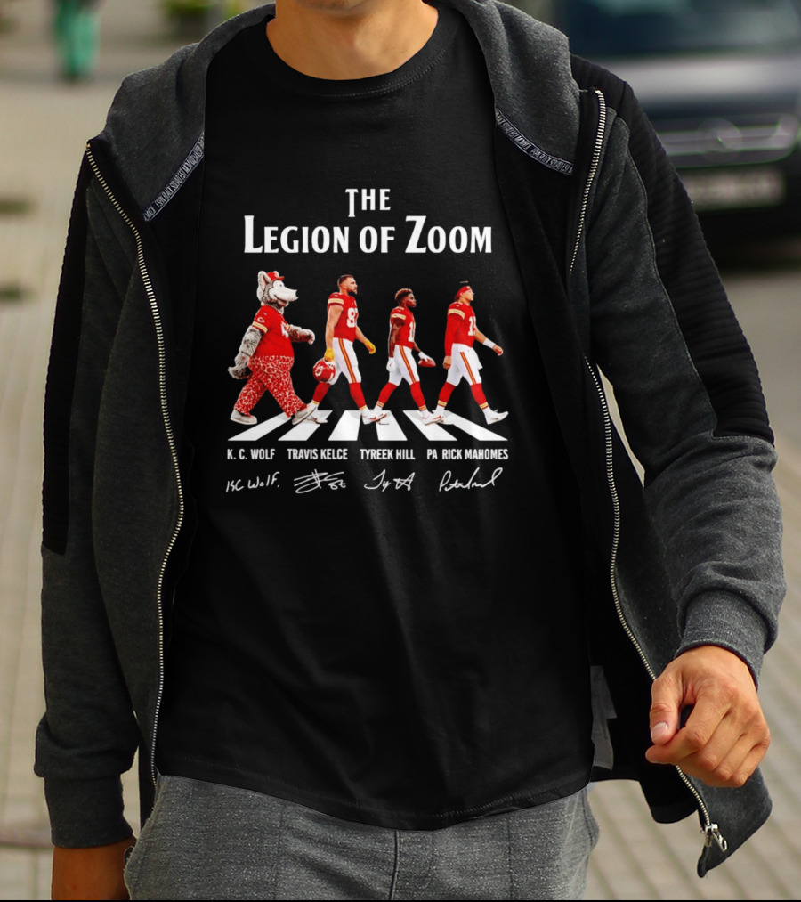 The Legion Of Zoom Kc Wolf Travis Kelce Tyreek Hill Patrick Mahomes T-Shirt