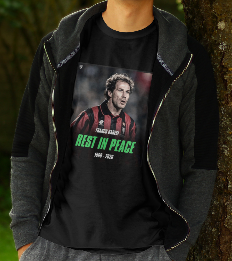 Franco Baresi Rest In Peace 1960 2026 Legendary Footballer Memorial T-Shirt