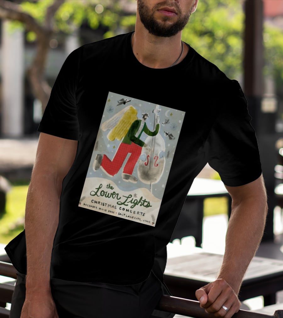 The Lower Lights Christmas Concerts December 10 11 12 2026 Salt Lake City Utah Angel T-Shirt