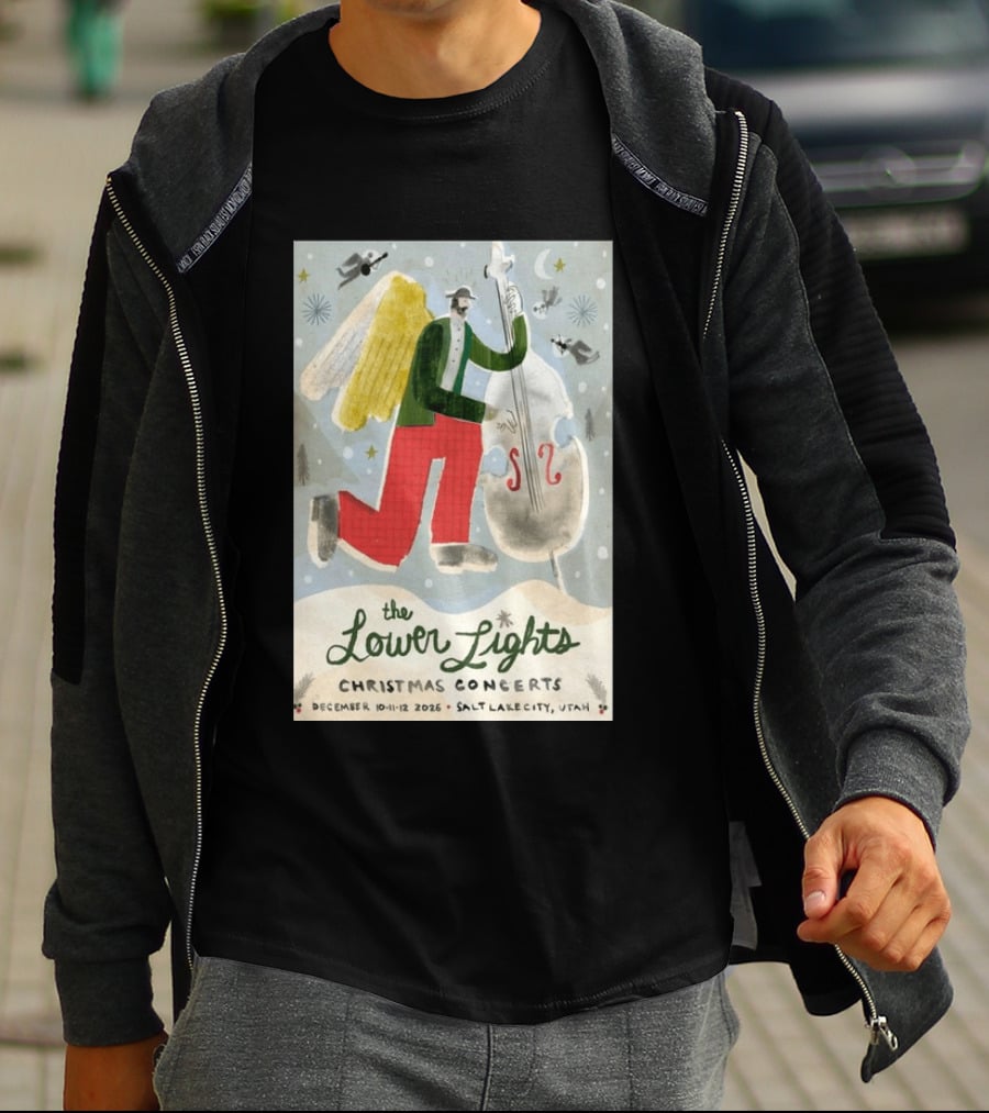 The Lower Lights Christmas Concerts December 10 11 12 2026 Salt Lake City Utah Angel T-Shirt