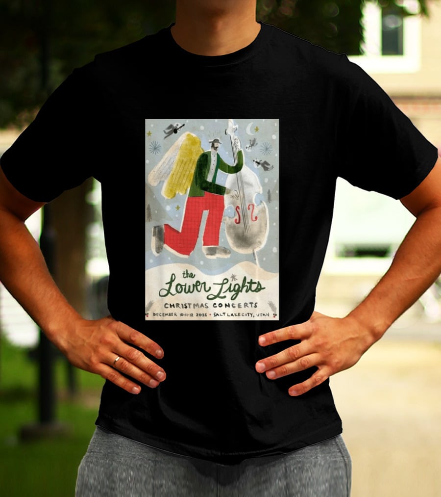 The Lower Lights Christmas Concerts December 10 11 12 2026 Salt Lake City Utah Angel T-Shirt