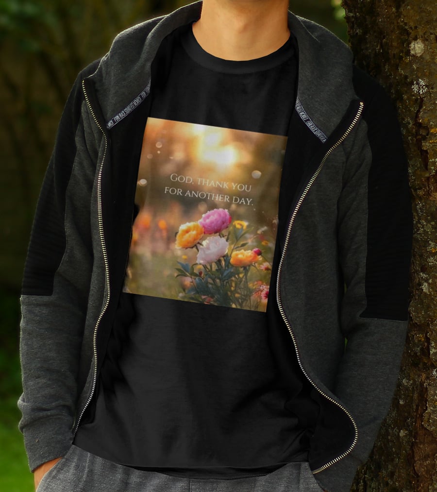 God Thank You For Another Day Flower Sunrise T-Shirt