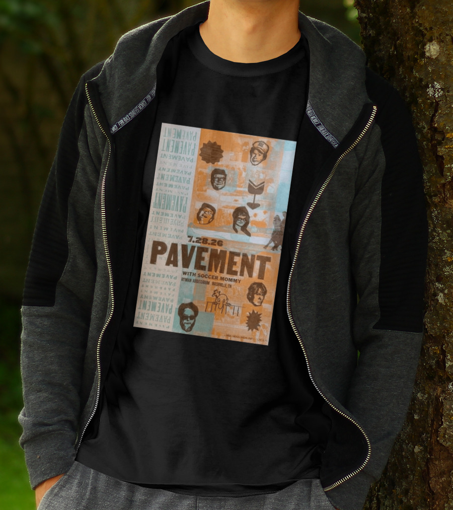 Pavement With Soccer Mommy Ryman Auditorium Nashville July 28 2026 T-Shirt