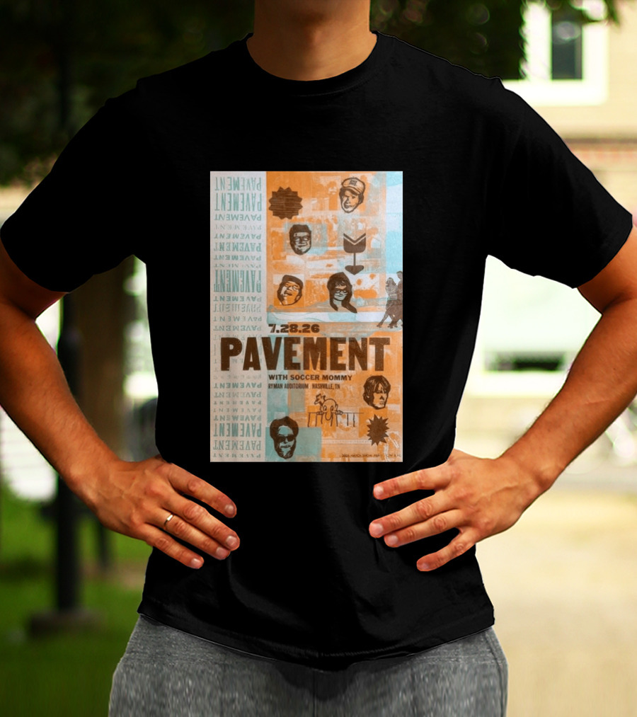 Pavement With Soccer Mommy Ryman Auditorium Nashville July 28 2026 T-Shirt