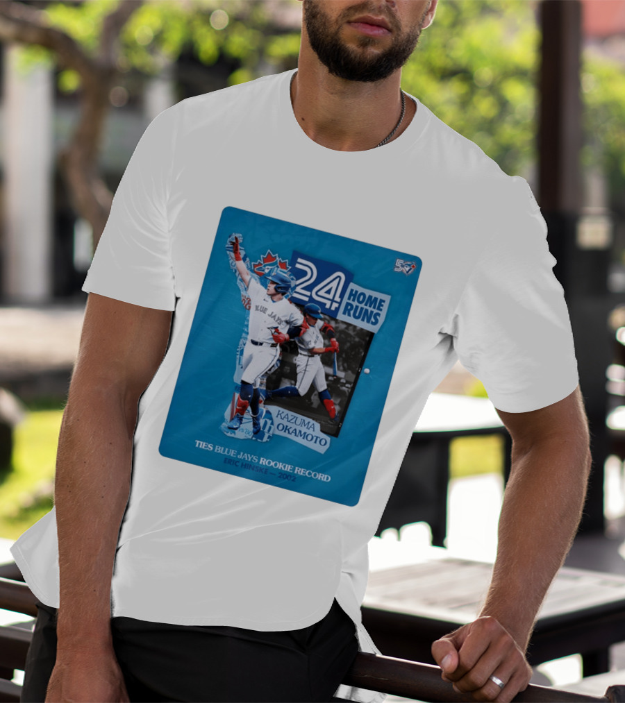 Kazuma Okamoto 24 Home Runs Ties Blue Jays Rookie Record Eric Hinske 2002 T-Shirt