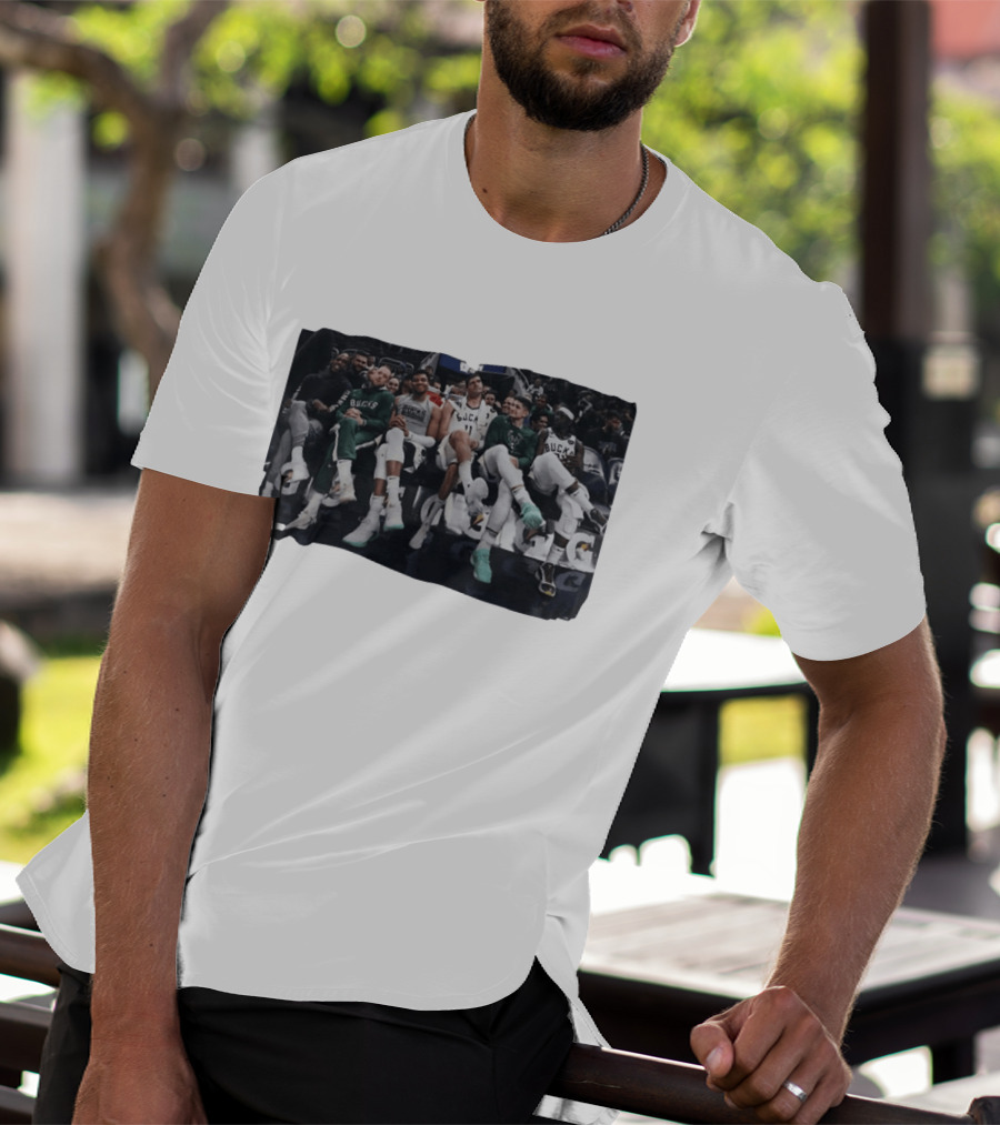 Milwaukee Bucks NBA Basketball Team Bench Players T-Shirt