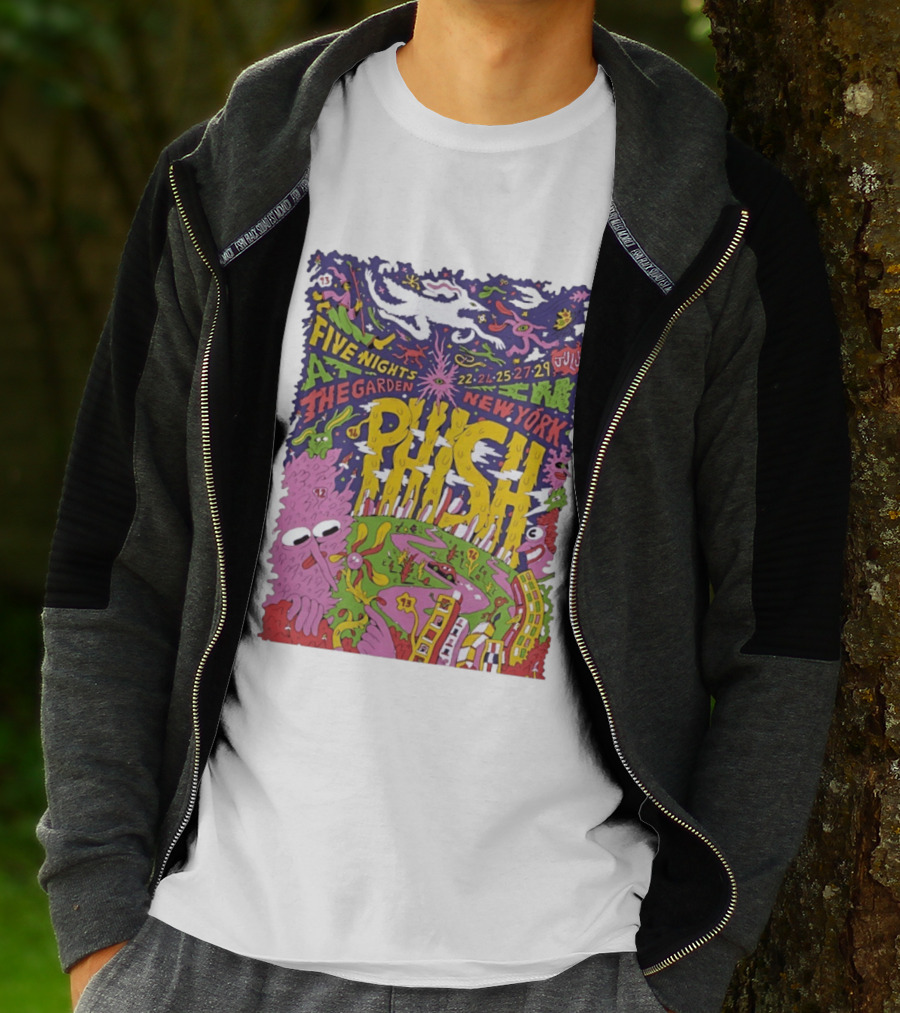 Phish Five Nights At The Garden New York July 2023 Concert T-Shirt