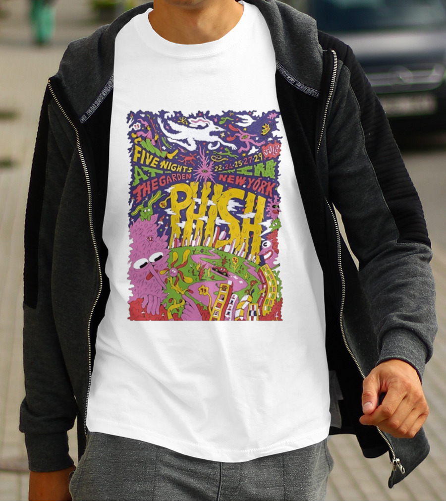 Phish Five Nights At The Garden New York July 2023 Concert T-Shirt