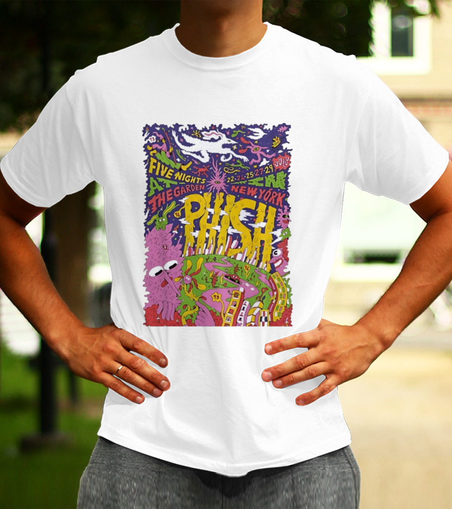 Phish Five Nights At The Garden New York July 2023 Concert T-Shirt