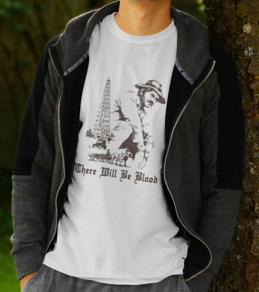 There Will Be Blood Rusty Mailbox Store Oil Derrick Cowboy T-Shirt