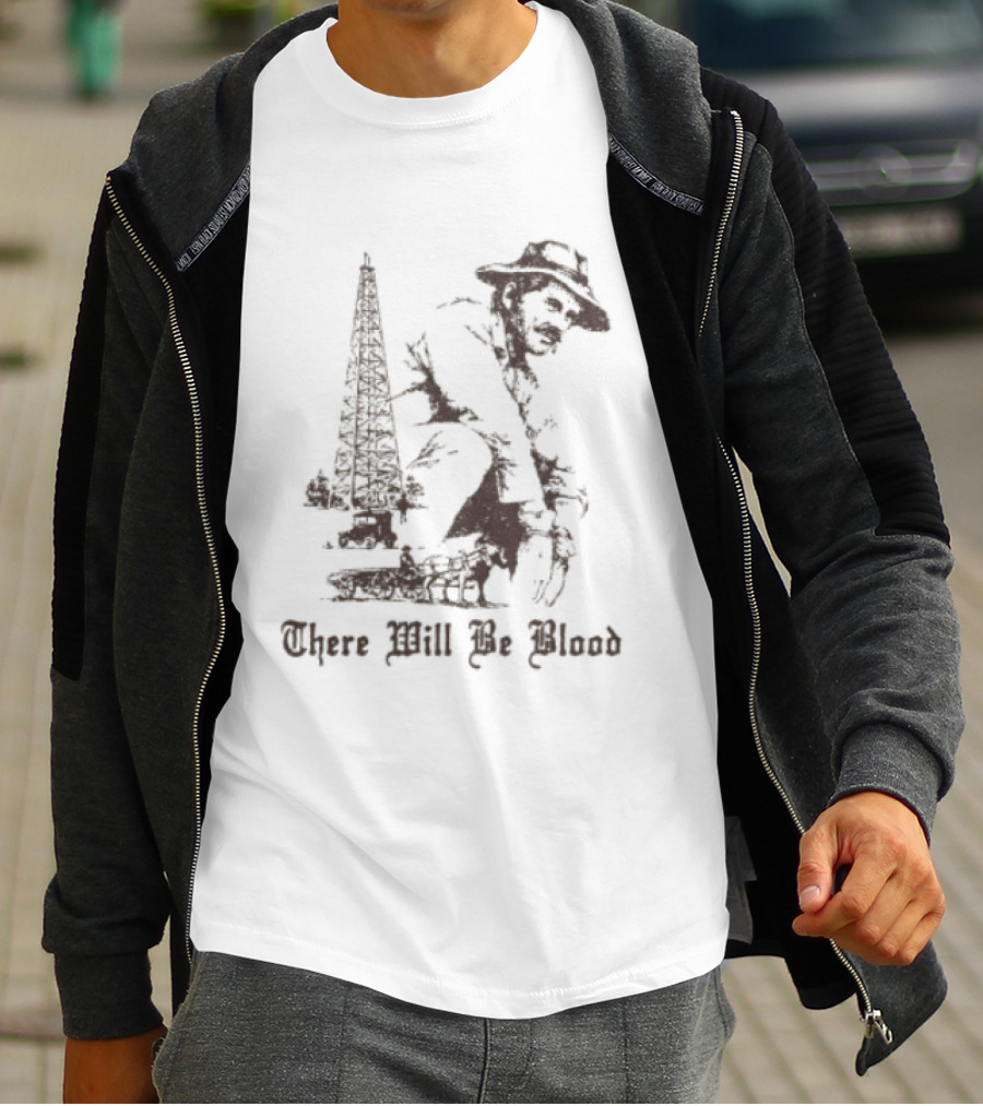 There Will Be Blood Rusty Mailbox Store Oil Derrick Cowboy T-Shirt
