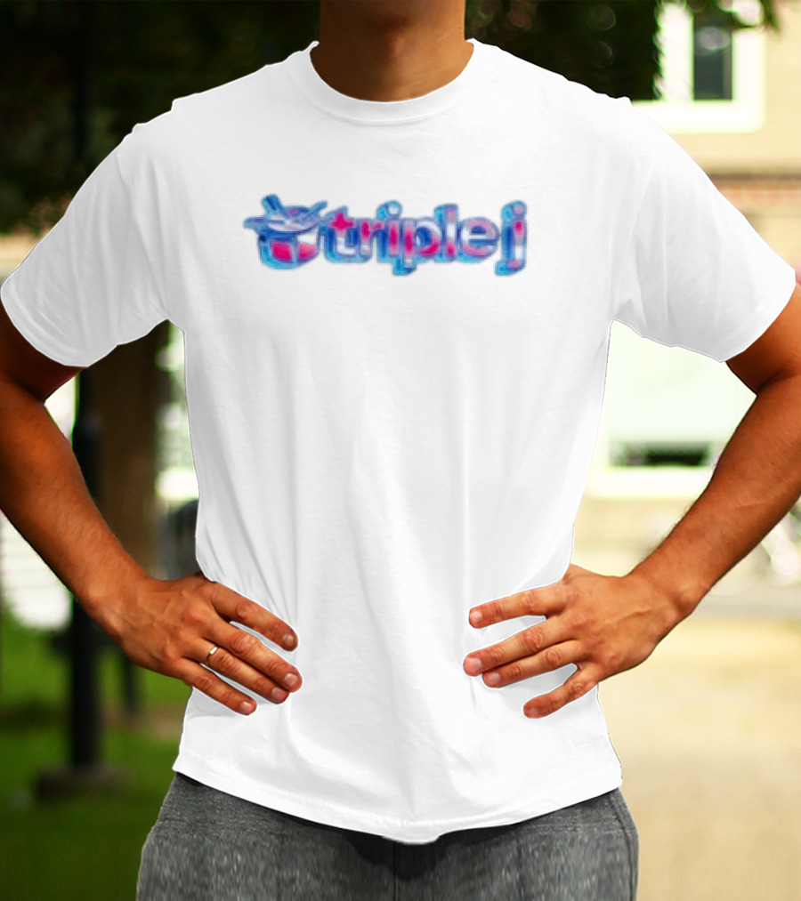 Triple J Dot Wav White T-Shirt