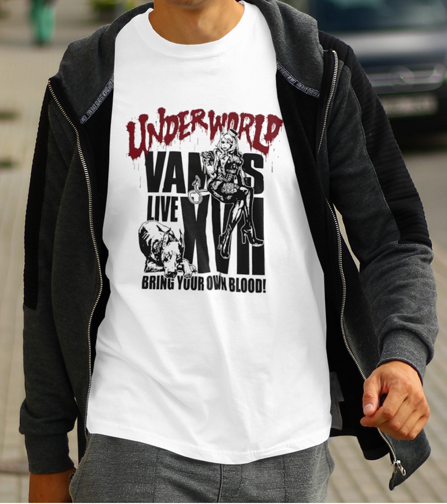 Underworld Vamps Live XVII Bring Your Own Blood Dripping Horror Aesthetic T-Shirt