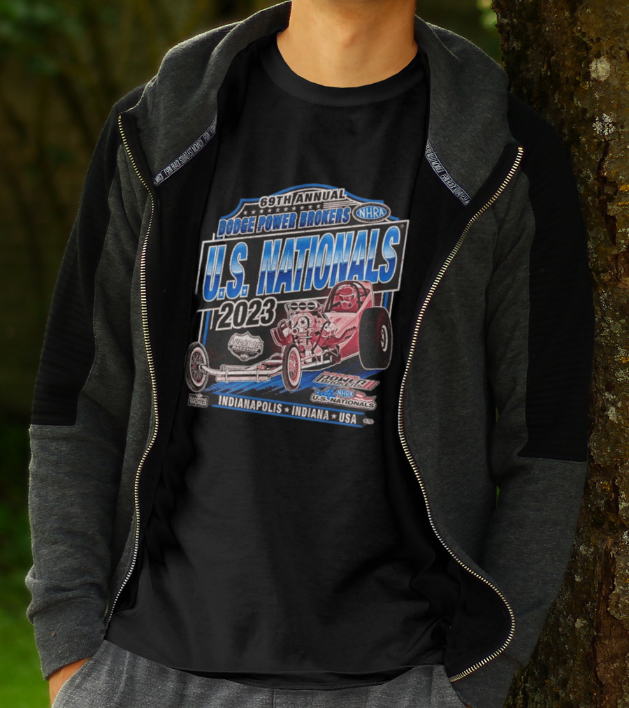 69th Annual Dodge Power Brokers NHRA U.S. Nationals 2023 Lucas Oil Raceway Indianapolis Indiana USA T-Shirt
