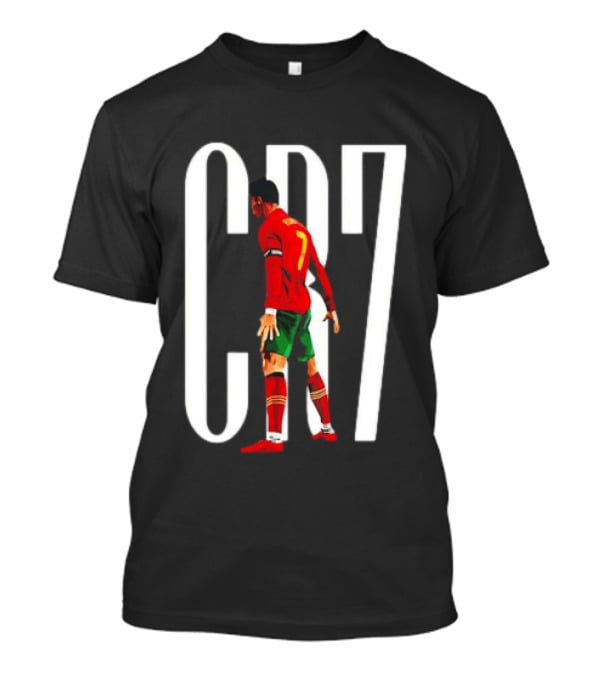 CR7 Cristiano Ronaldo Portugal National Team Iconic Number 7 Soccer Legend T-Shirt