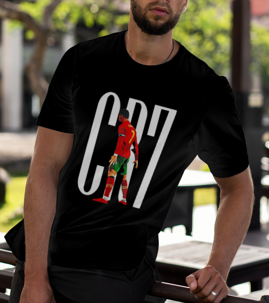 CR7 Cristiano Ronaldo Portugal National Team Iconic Number 7 Soccer Legend T-Shirt