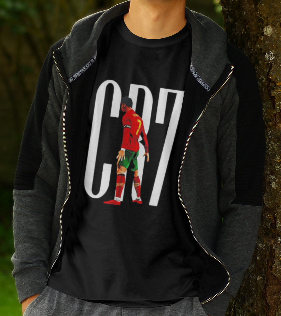 CR7 Cristiano Ronaldo Portugal National Team Iconic Number 7 Soccer Legend T-Shirt