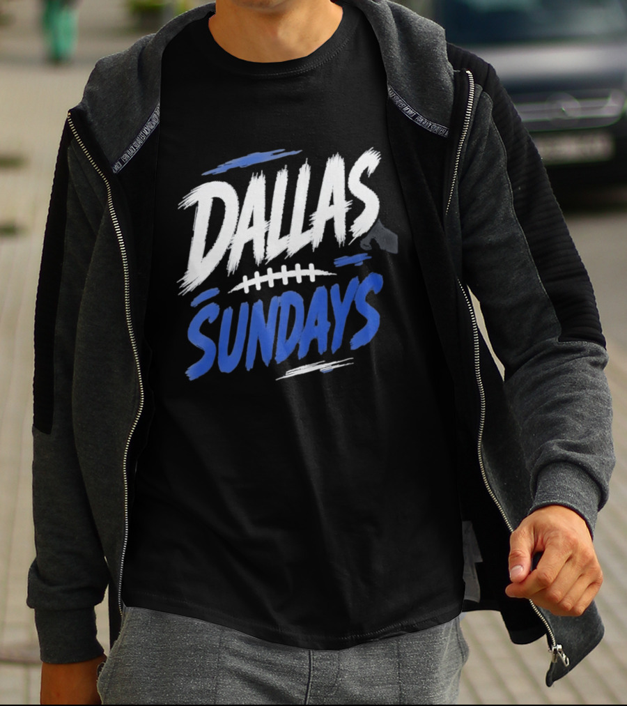 Dallas Sundays Football Brushstroke T-Shirt