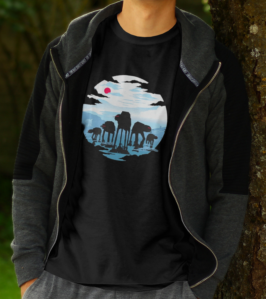 AT AT Walkers Ice Planet Battle Scene T-Shirt