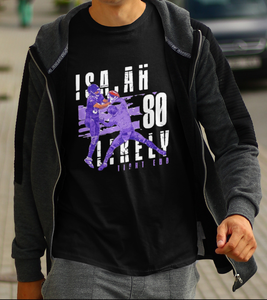 Baltimore Ravens Isaiah Likely 80 Tight End Football Player T-Shirt