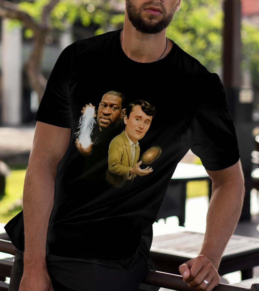 George Floyd And Charlie Kirk Wizard T-Shirt