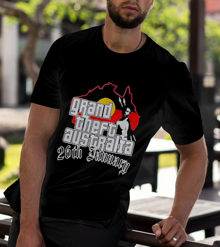 Grand Theft Australia 26th January Map Australian T-Shirt