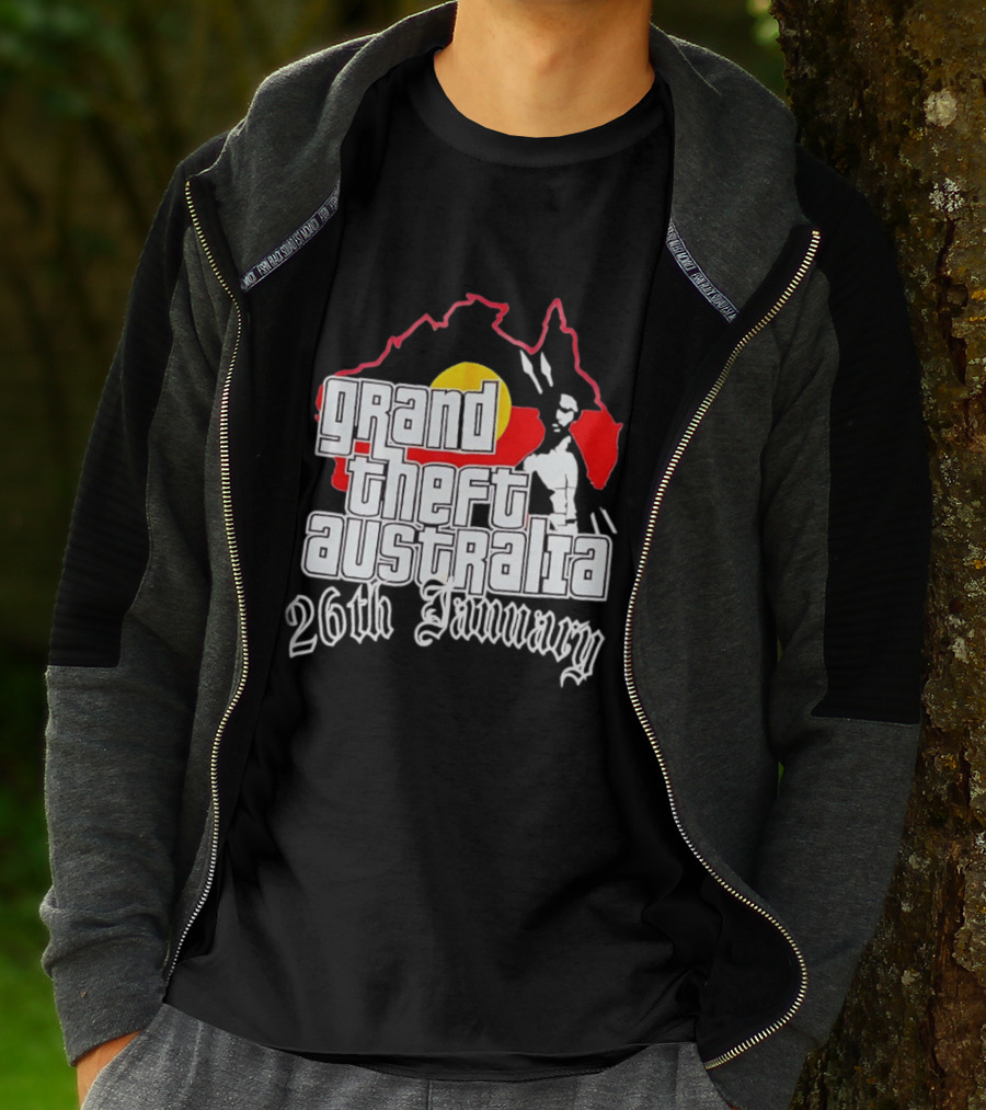 Grand Theft Australia 26th January Map Australian T-Shirt