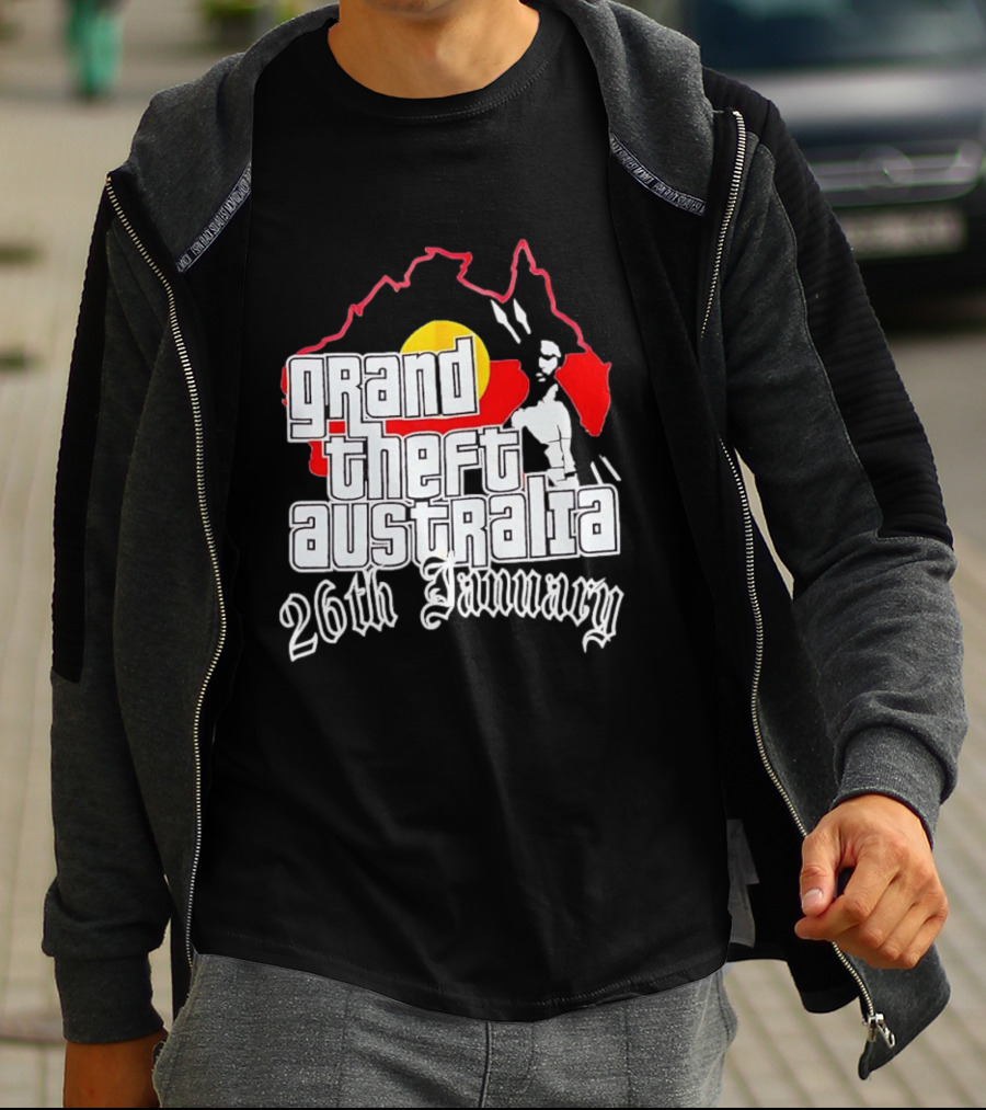 Grand Theft Australia 26th January Map Australian T-Shirt