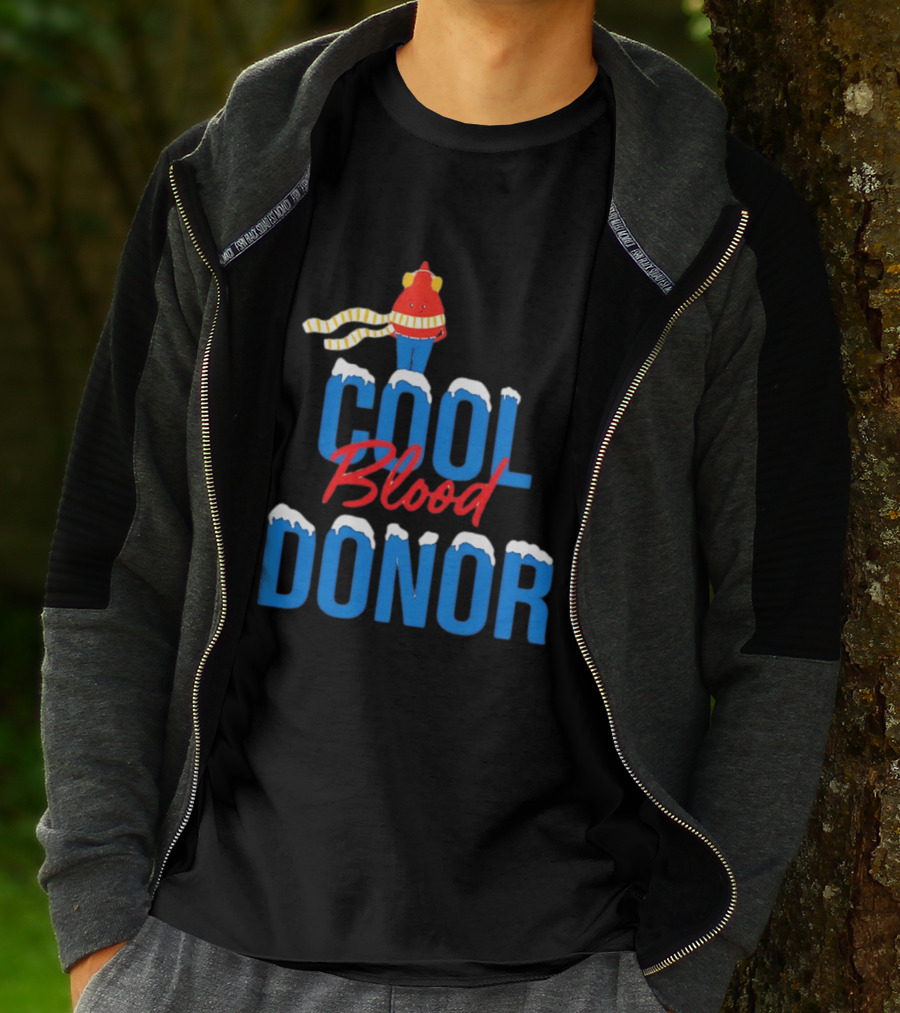 Cool Blood Donor Winter T-Shirt