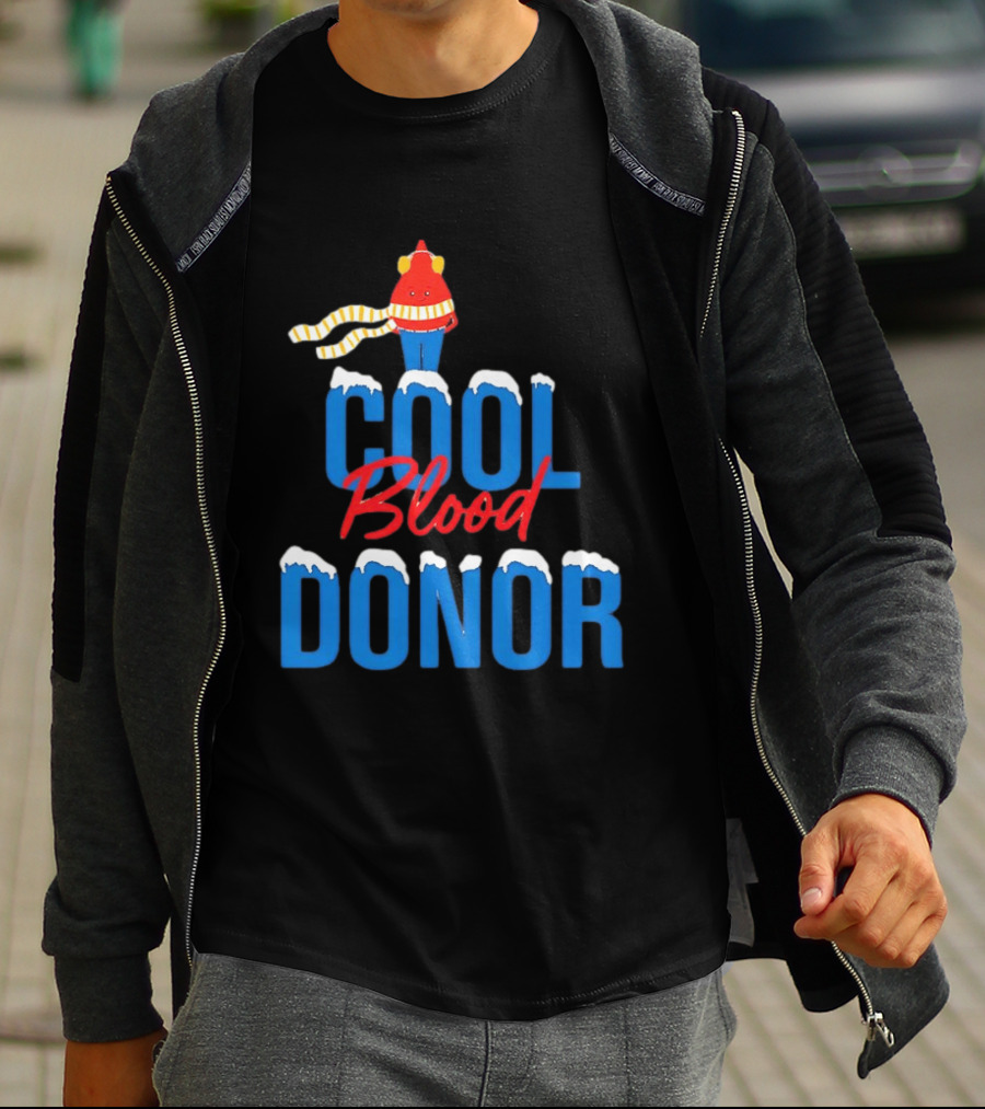 Cool Blood Donor Winter T-Shirt